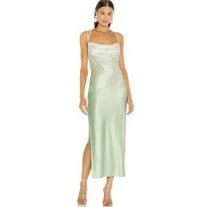NWT Michael Costello X REVOLVE Porter Dress In Mint Ombre Size Small